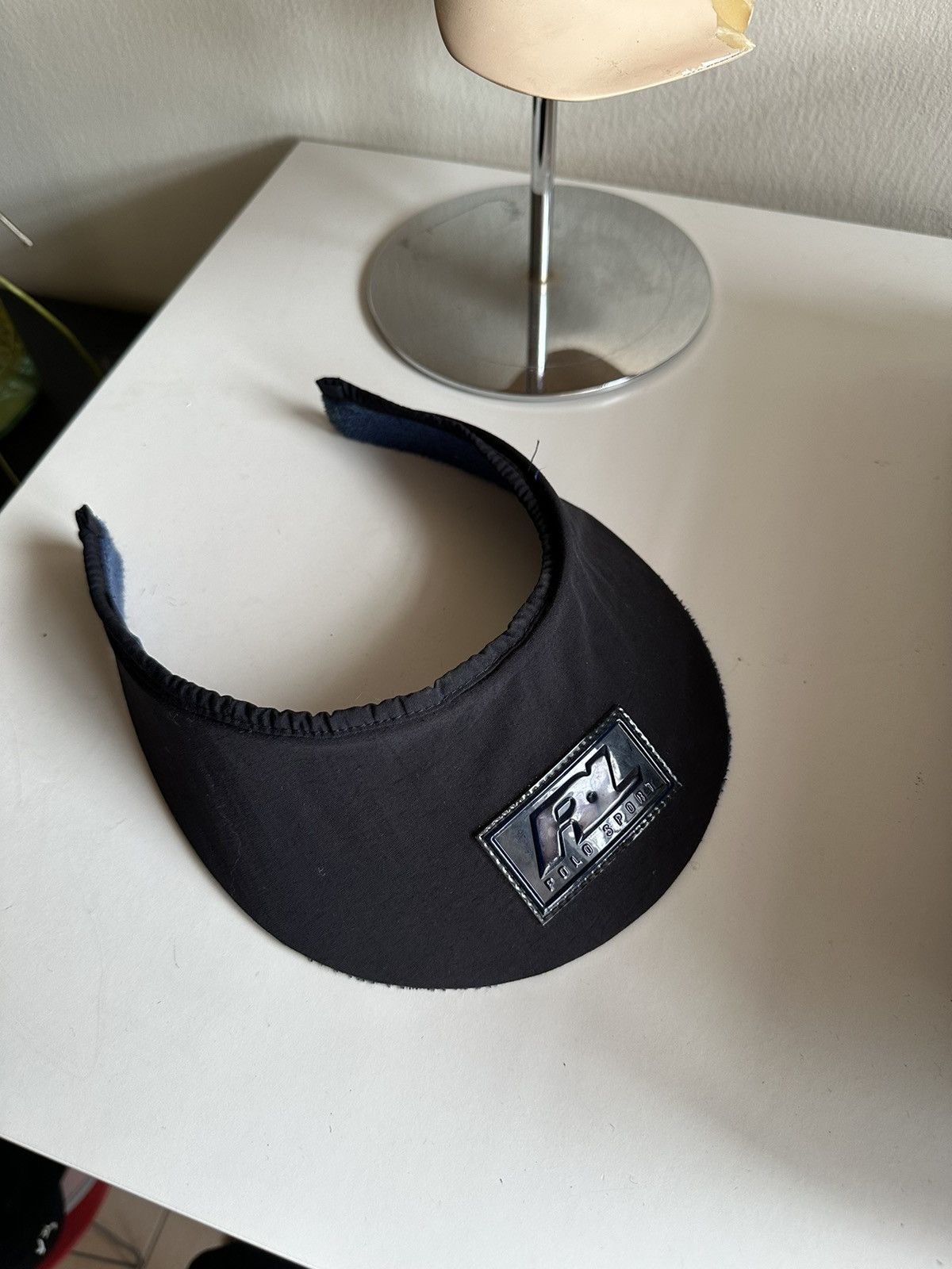 Polo Ralph Lauren 1990s Polo Ralph Laurent Polo Sport Logo Visor Cap Size ONE SIZE - 8 Thumbnail