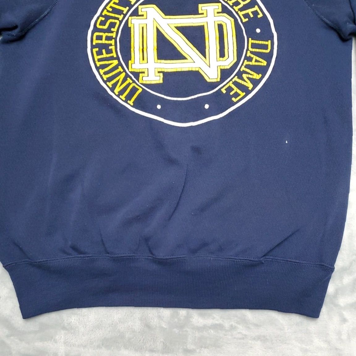 Vintage VINTAGE Notre Dame Sweatshirt Mens M Blue Pullover Crewneck Made in USA Size US M / EU 48-50 / 2 - 2 Thumbnail