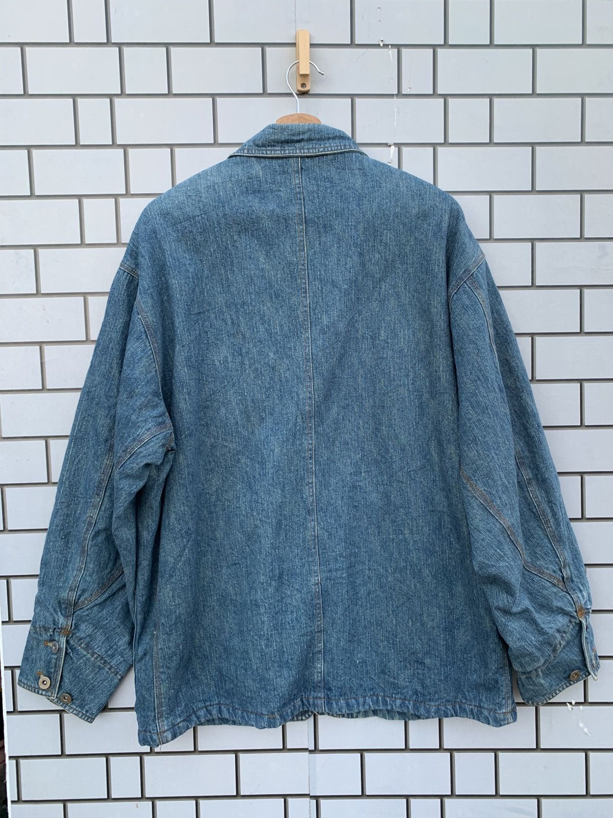 Indigo × Japanese Brand × Vintage Vintage Japanese Brand Nepuca Workwear Denim Jacket Size US L / EU 52-54 / 3 - 5 Thumbnail