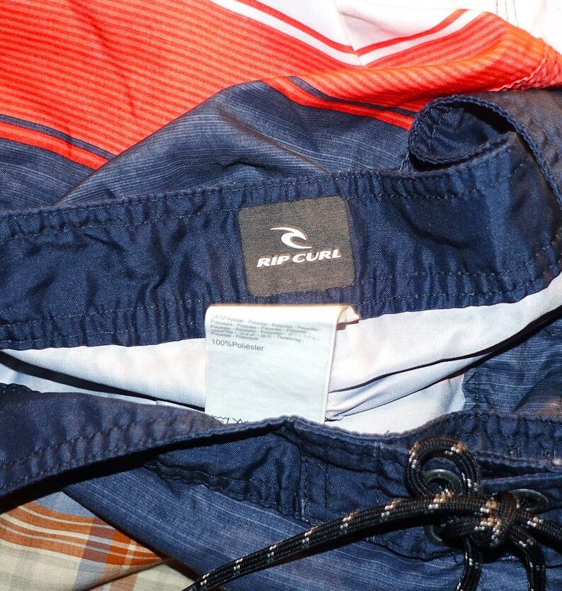 Rip Curl Rip Curl Navy Blue Striped Board Shorts 36 Size US 36 / EU 52 - 5 Thumbnail