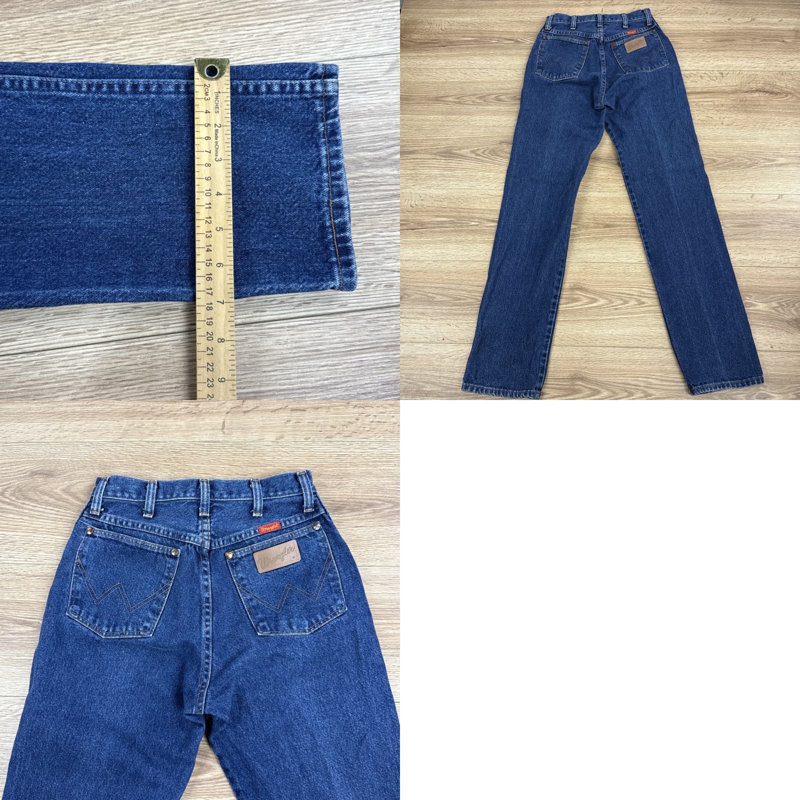Wrangler VINTAGE Wrangler 14MWZ Jeans Womens 7x32 Blue Cowboy Cut Cowgirl Rodeo Western Y2K Size 28" / US 6 / IT 42 - 8 Thumbnail