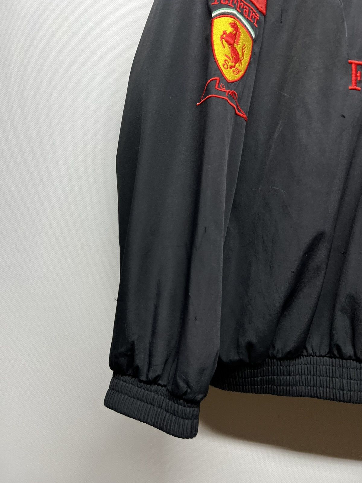 Vintage Y2k Ferrari F1 Faded Nylon Racing Jacket 00’s