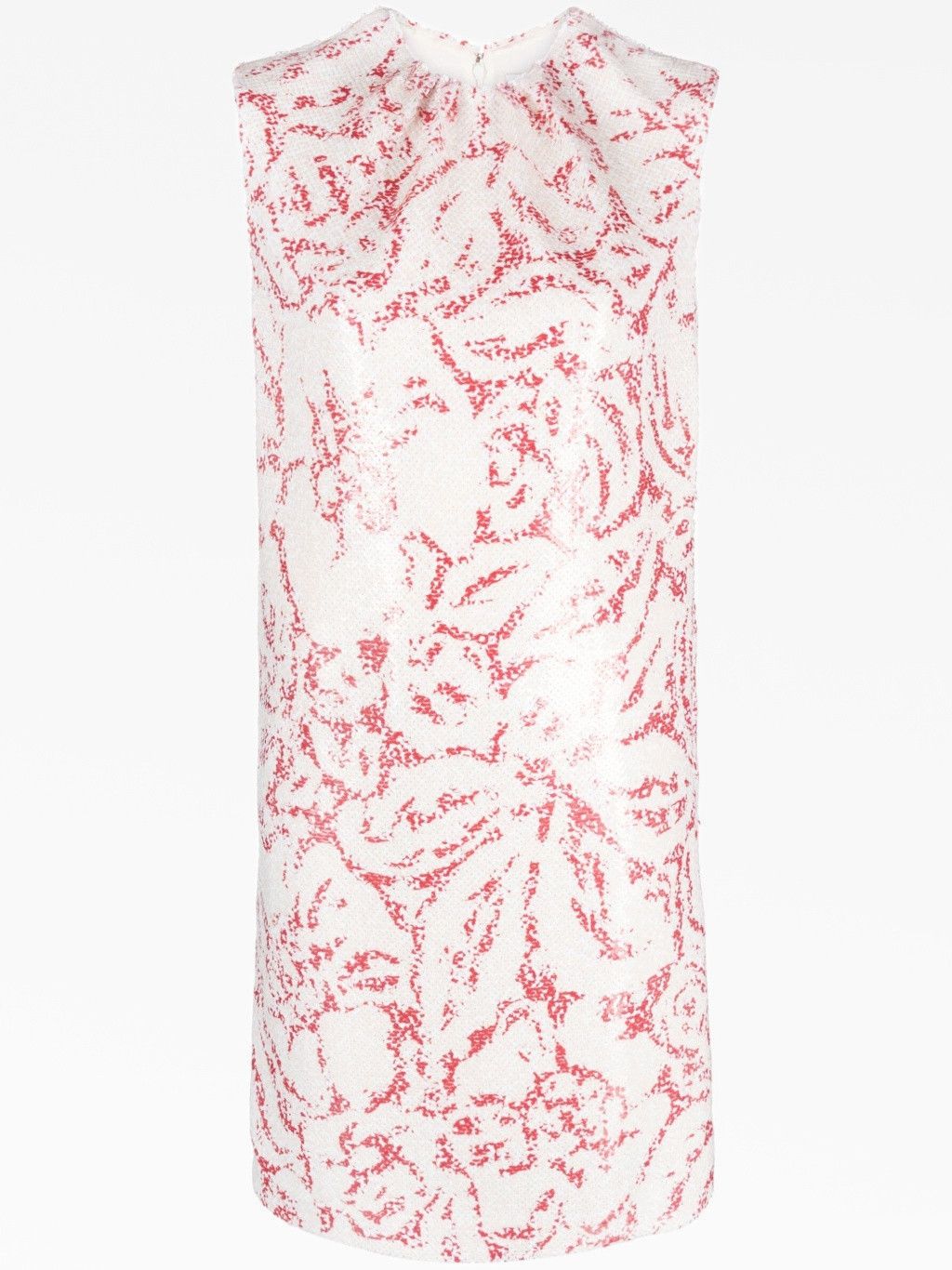 Lanvin o1y0326 Mini Dress in Red/White Size M / US 6-8 / IT 42-44 - 1 Thumbnail