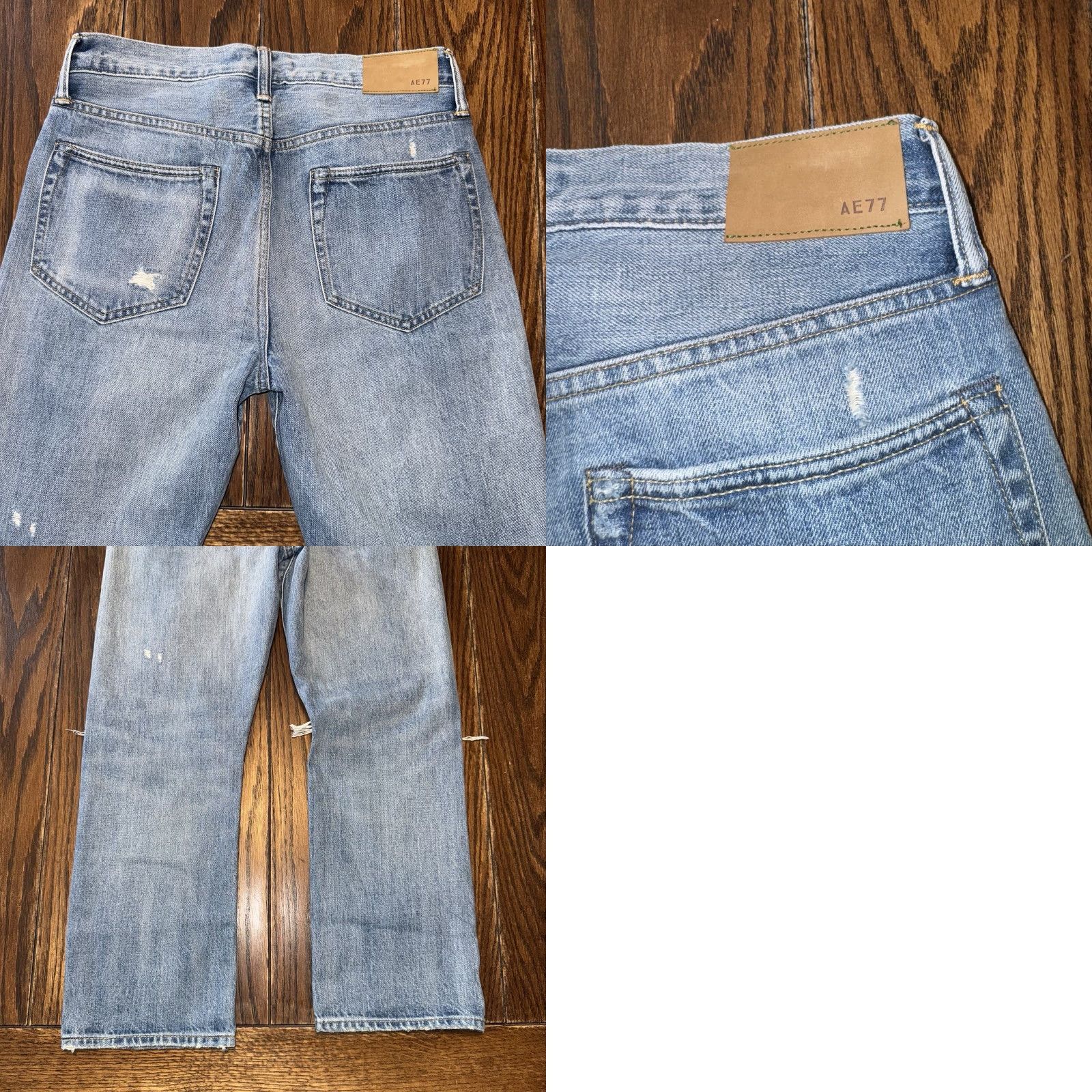 American Eagle Outfitters VINTAGE American Eagle AE77 Jeans Male 28x30 Blue Japanese Selvedge Denim Slim Fit 5-Pocket Mens Jeans Size US 28 / EU 44 - 8 Thumbnail
