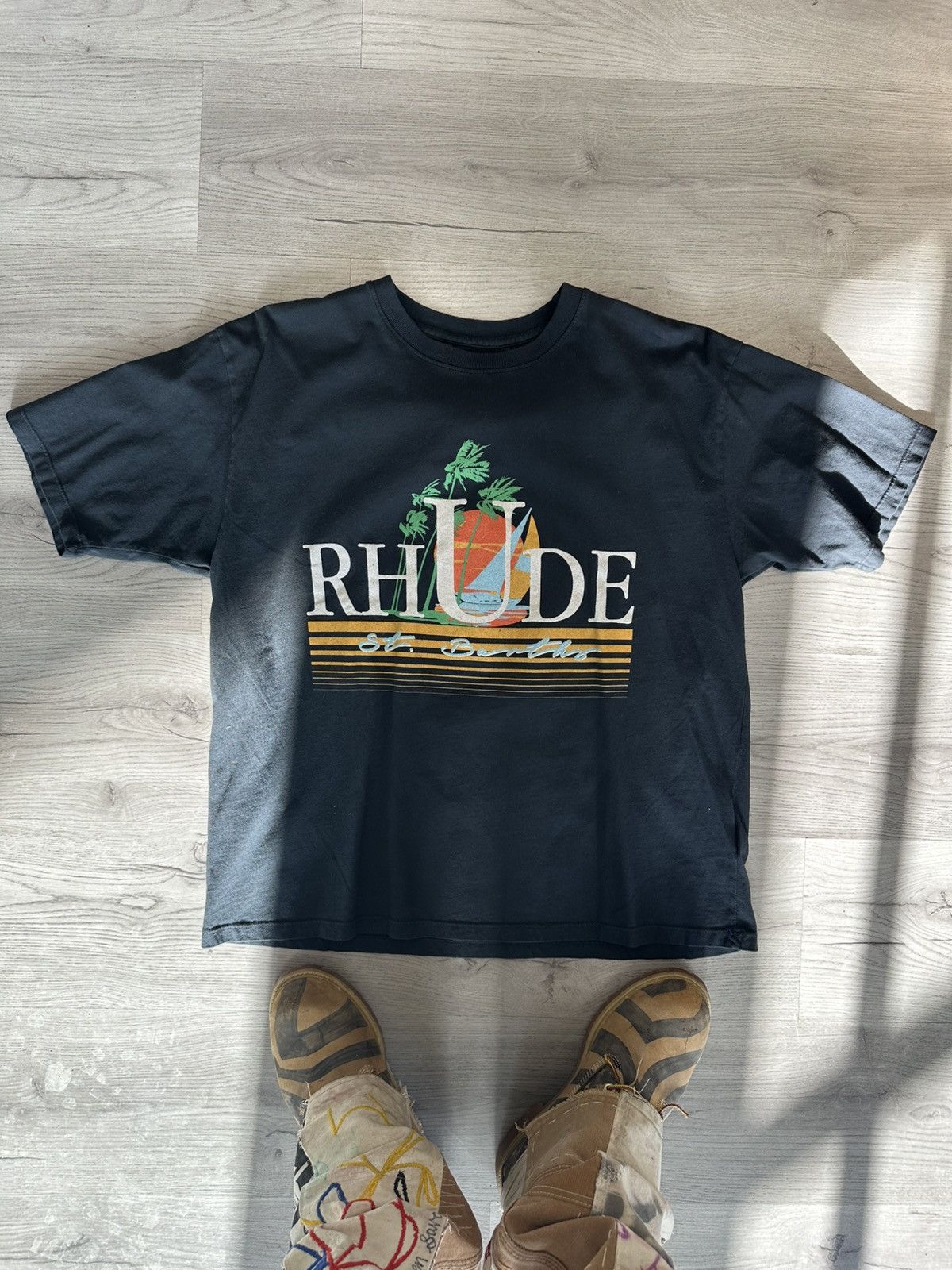 Rhude Rhude St. Barths Tee Black Size US M / EU 48-50 / 2 - 1 Thumbnail