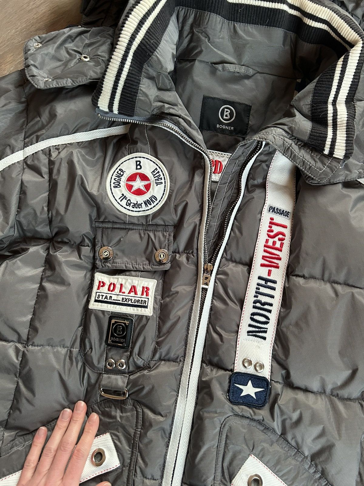 Bogner Bogner ski winter silver jacket XL XXL Size US XL / EU 56 / 4 - 6 Thumbnail