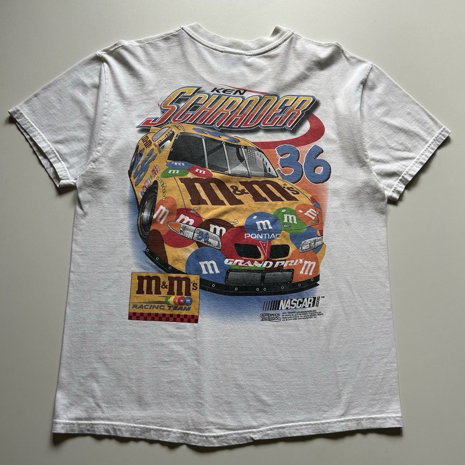 Hanes Vintage NASCAR M&Ms Racing Pocket Shirt Large Hanes Beefy T Size US L / EU 52-54 / 3 - 1 Thumbnail