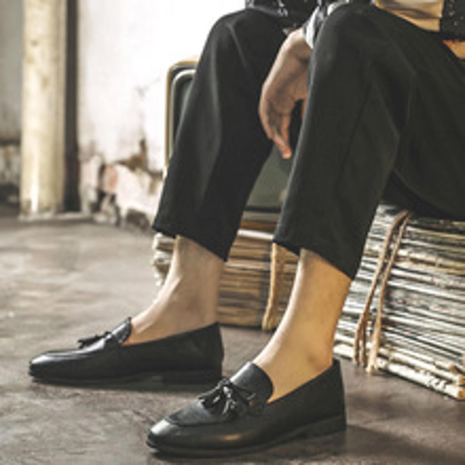 Other Stylish Black Tassel Loafers - Elegant Comfort Size US 12 / EU 45 - 2 Thumbnail