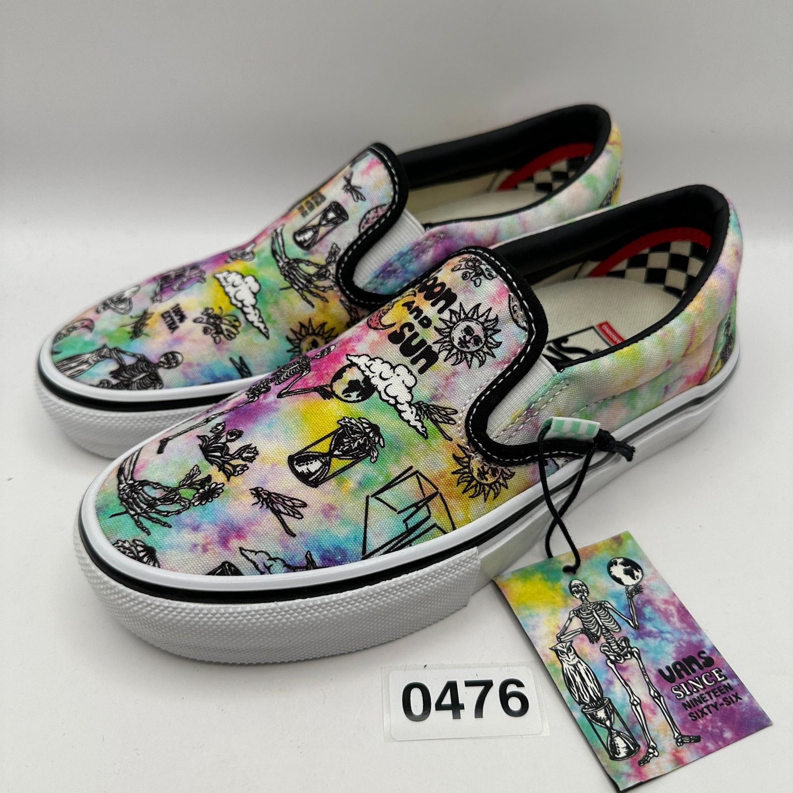 Vans VANS Men's 4 Shroom Doom Skate Slip-on Shoes Moon Sun Trippy Size US 7 / EU 40 - 1 Thumbnail