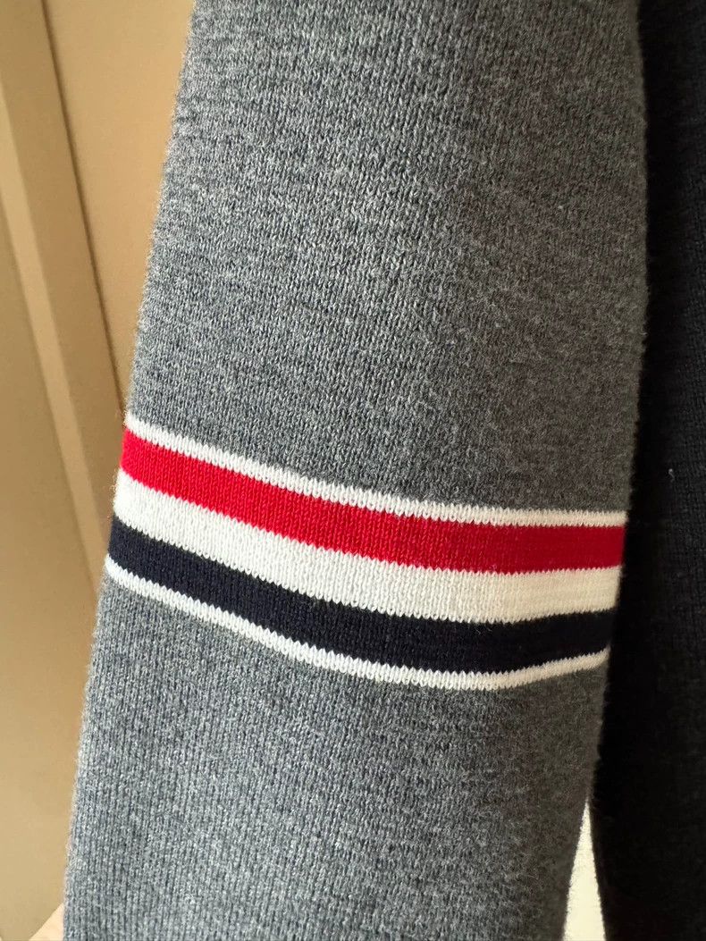 Thom Browne Thom Browne Gray cotton cardigan Size US L / EU 52-54 / 3 - 3 Thumbnail