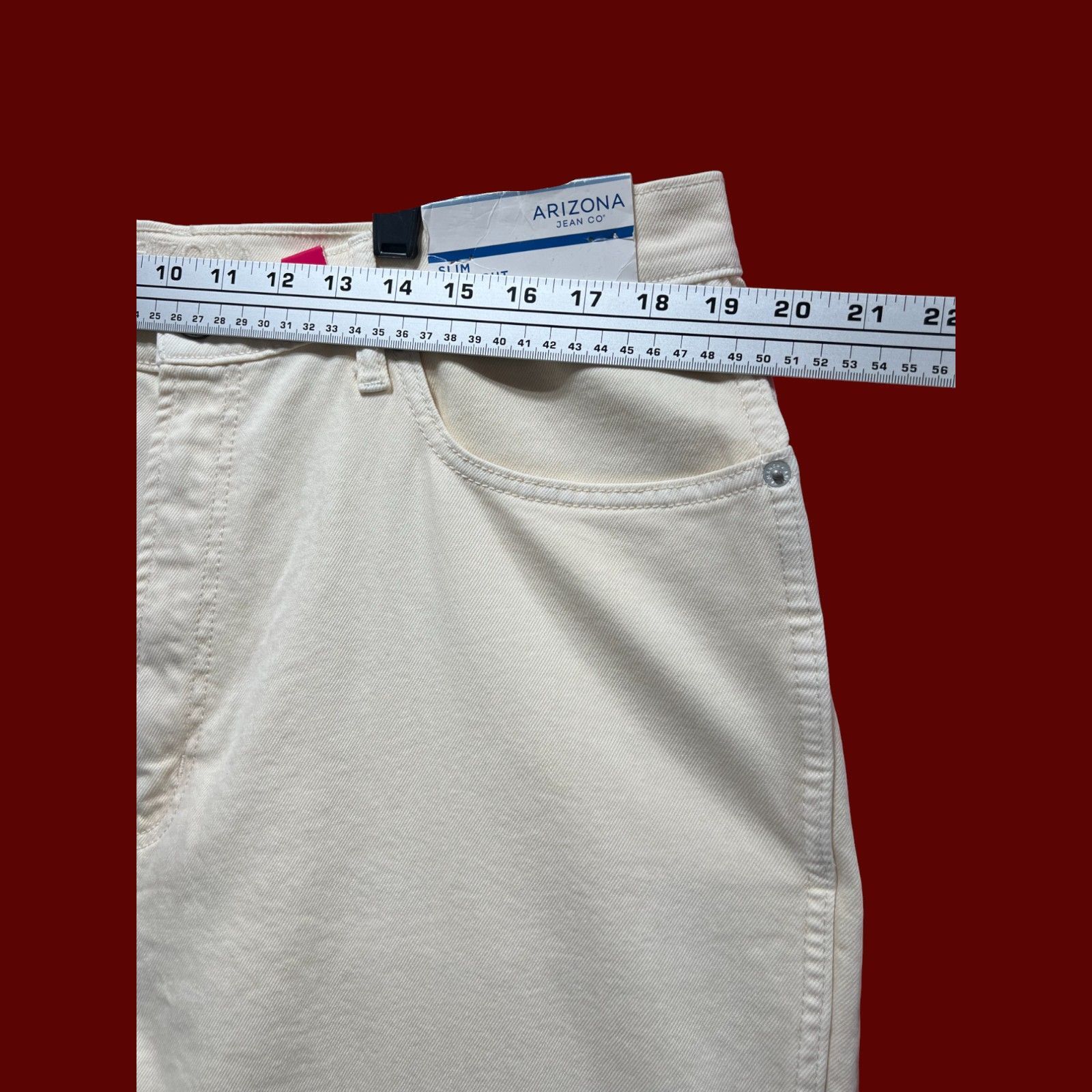 Arizona Jean Co. Arizona - Women's Highest-Rise Slim Through Hip & Thigh- Str Size 38" / US 16 / IT 52 - 3 Thumbnail