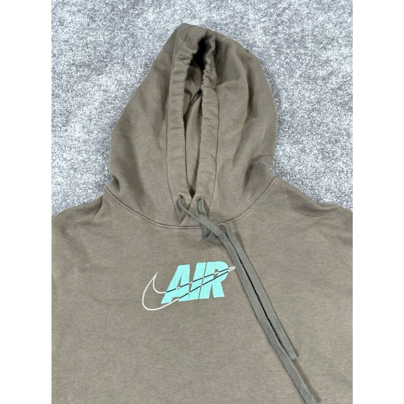 Nike Nike Air Hoodie Mens Medium Brown Blue Cotton Pullover Pullover Hoodie Sweatshirt Sports 90s Mens Size US M / EU 48-50 / 2 - 2 Thumbnail