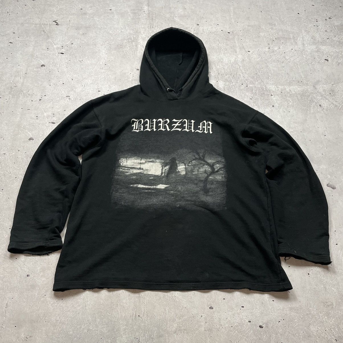 Band Tees × Vintage ULTRA RARE Vintage 90’s Burzum Aske double logo hoodie Size US XL / EU 56 / 4 - 4 Thumbnail