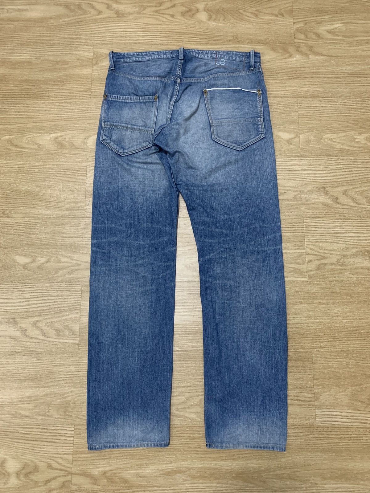 Japanese Brand × Johnbull × Salvage Johnbull Selvedge 1 side Denim Pants Size US 35 - 2 Thumbnail