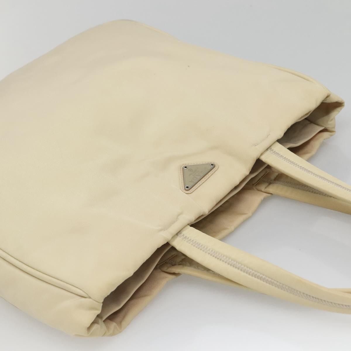 Prada PRADA Tote Bag Nylon Beige Silver Size ONE SIZE - 6 Thumbnail