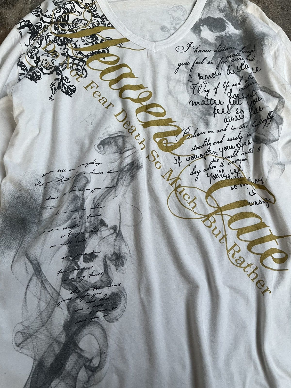 If Six Was Nine 2000s JAPANESE POEM SMOKE GOTHIC SEDITIONARIES PUNK STYLE Size US L / EU 52-54 / 3 - 8 Thumbnail