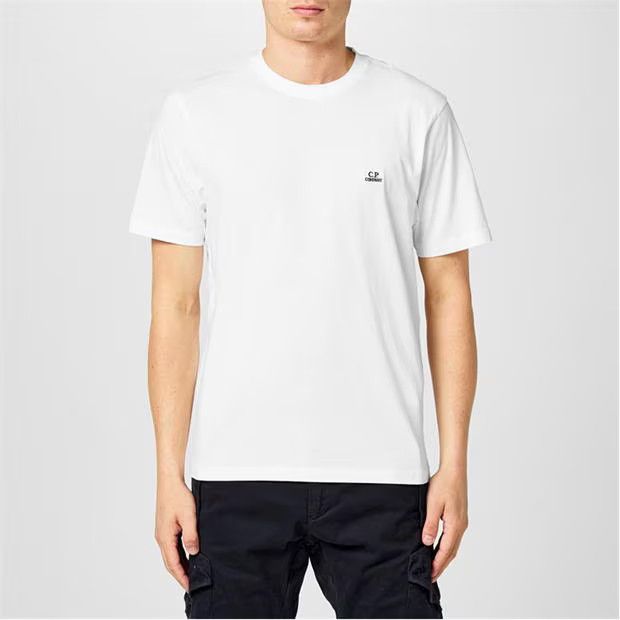 C.P. Company o1y1224 Logo Crewneck T-Shirt in White Size US XL / EU 56 / 4 - 3 Thumbnail