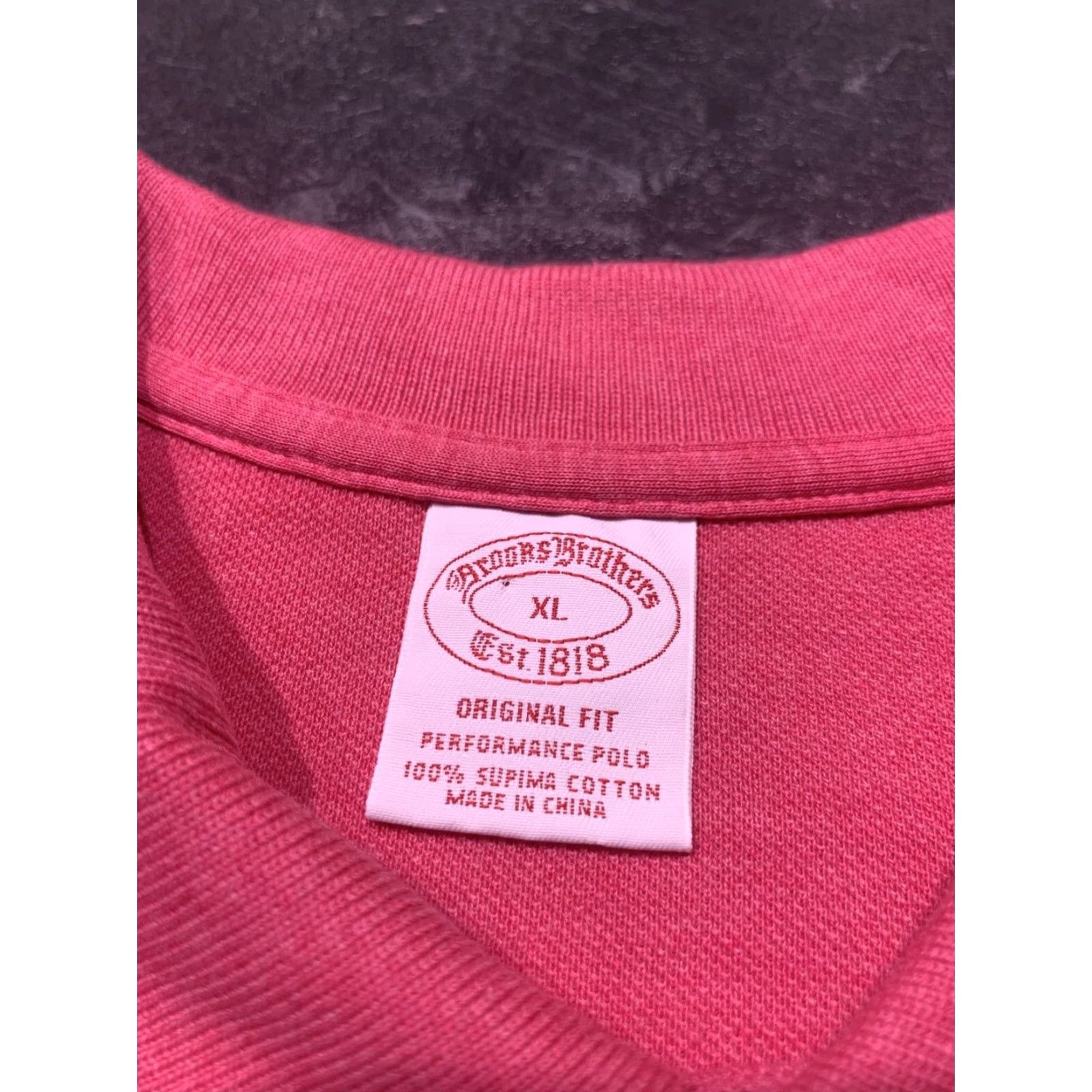 Brooks Brothers Brooks Brothers Polo Shirt Mens XL Pink 100% Cotton Classic Fit Size US XL / EU 56 / 4 - 5 Thumbnail