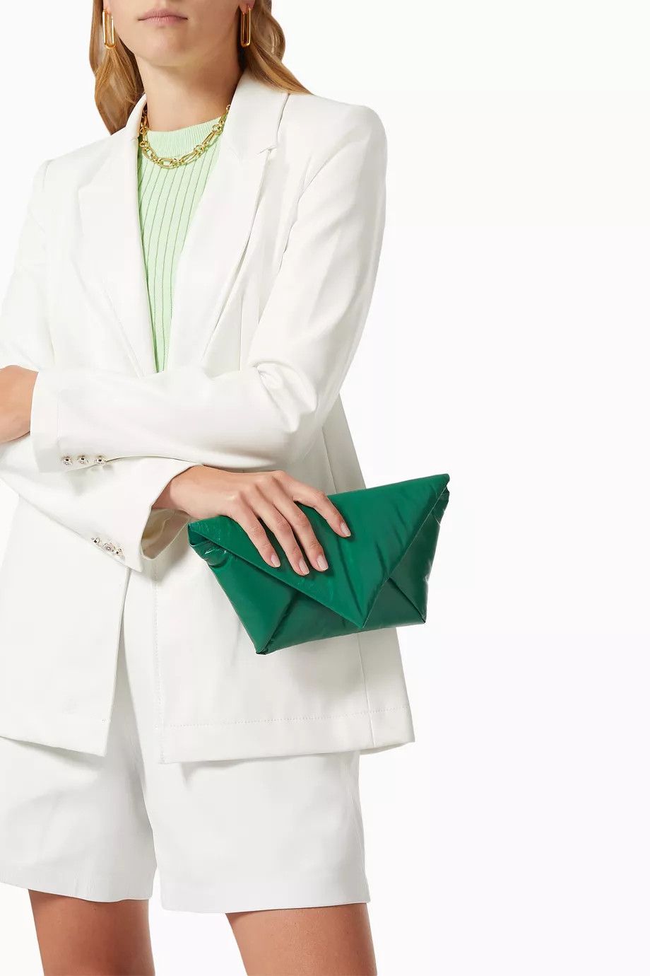 Bottega Veneta o1w1db10525 Size: OS / Pouch in Green Size ONE SIZE - 2 Thumbnail