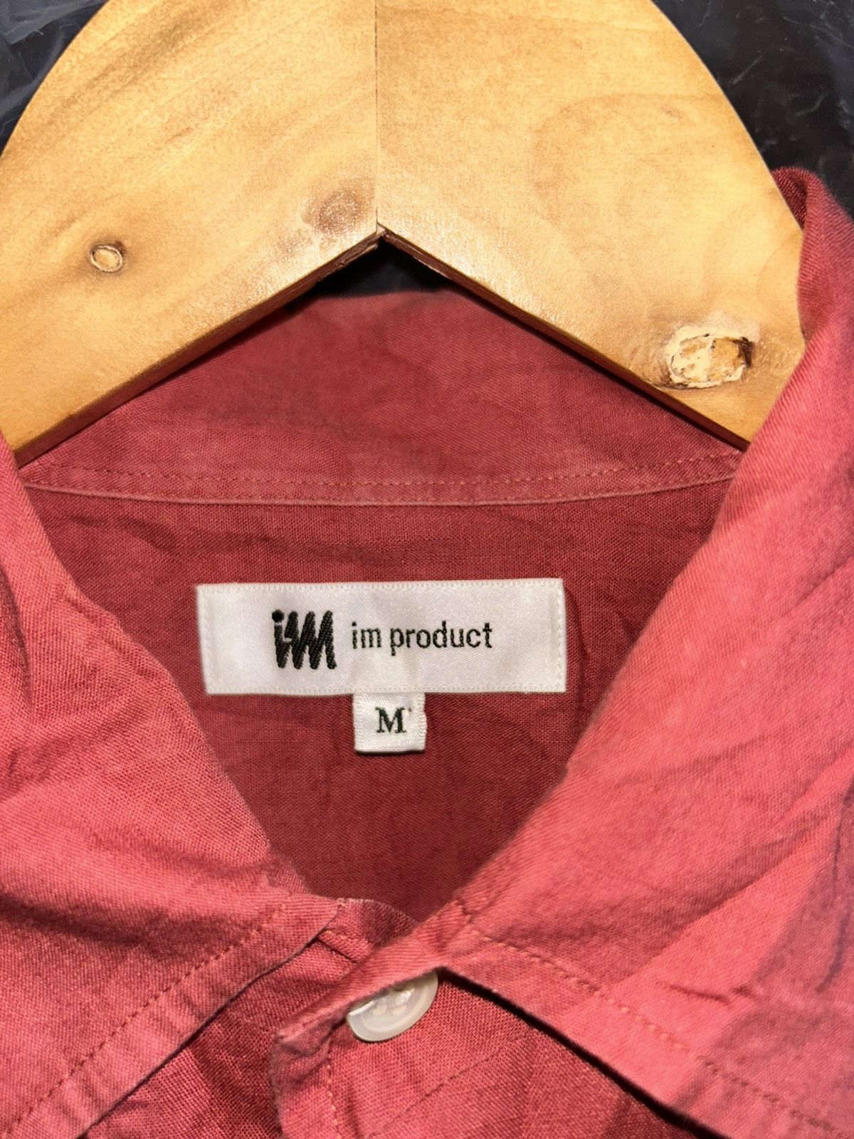 Issey Miyake IM Product Plain Red Short Sleeve Pocket Button Up Shirt Size US M / EU 48-50 / 2 - 7 Thumbnail