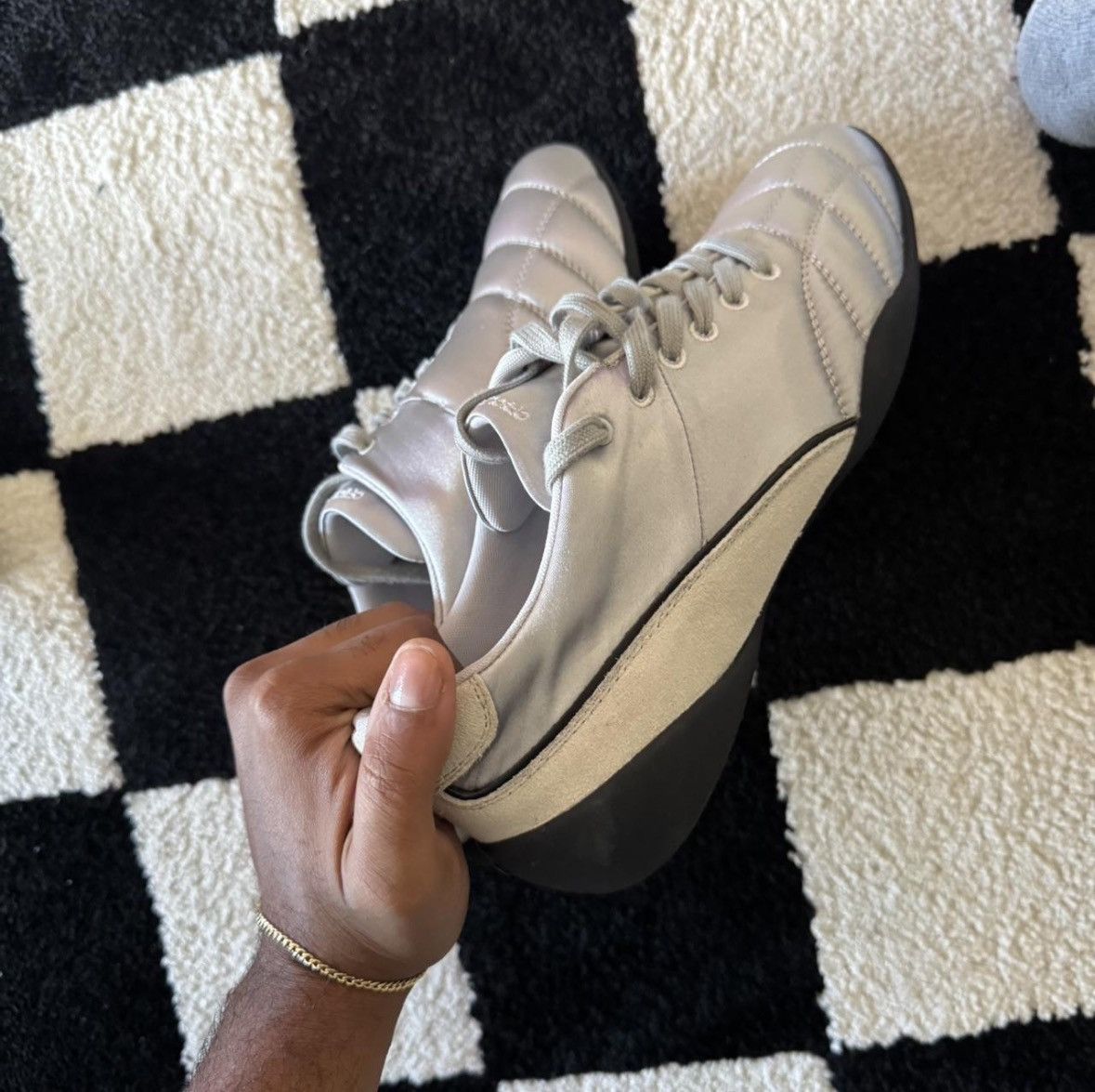 Other Circle Cage Silver Sneakers Size US 7.5 / EU 40-41 - 3 Thumbnail