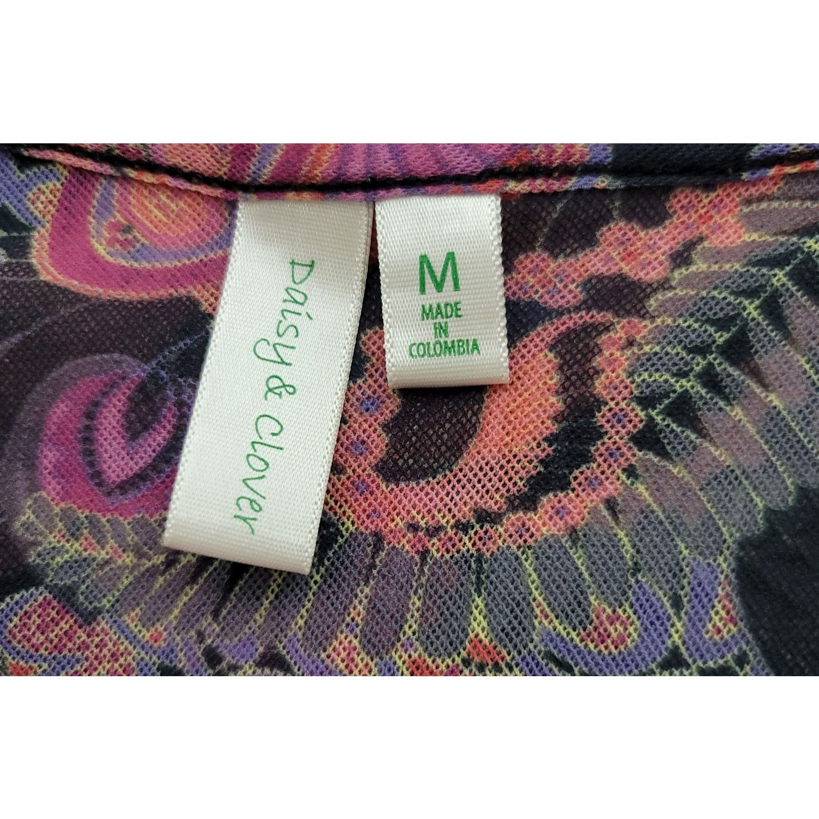 Other Daisy & Clover Anthropologie Purple Pink Floral Top Medium Size M / US 6-8 / IT 42-44 - 3 Thumbnail