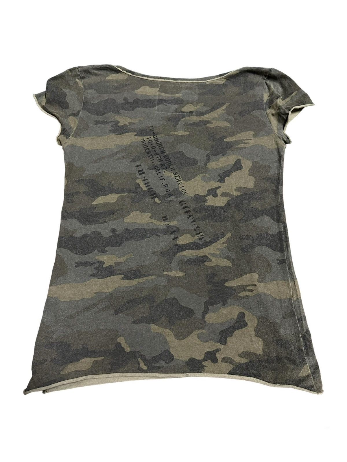 If Six Was Nine 2000s - G.O.A Camo Poem Shirt Size US S / EU 44-46 / 1 - 2 Thumbnail