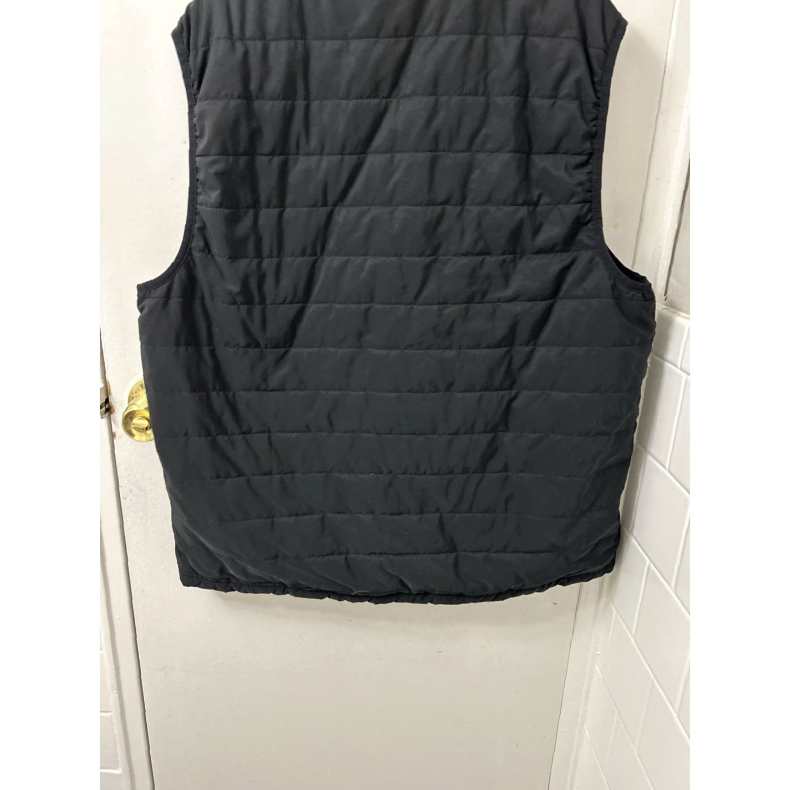 Banana Republic Banana Republic Puffer Vest Men Large Black Quilted Full Zip Sleeveless Jacket Size US L / EU 52-54 / 3 - 7 Thumbnail
