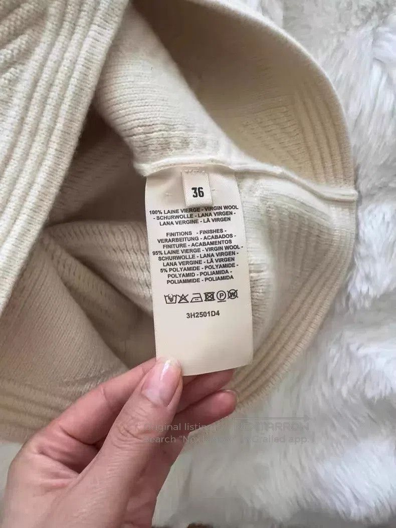 Hermes Hermes Cashmere Knit Dress, Beige, 100% Cashmere Size XS / US 0-2 / IT 36-38 - 4 Thumbnail