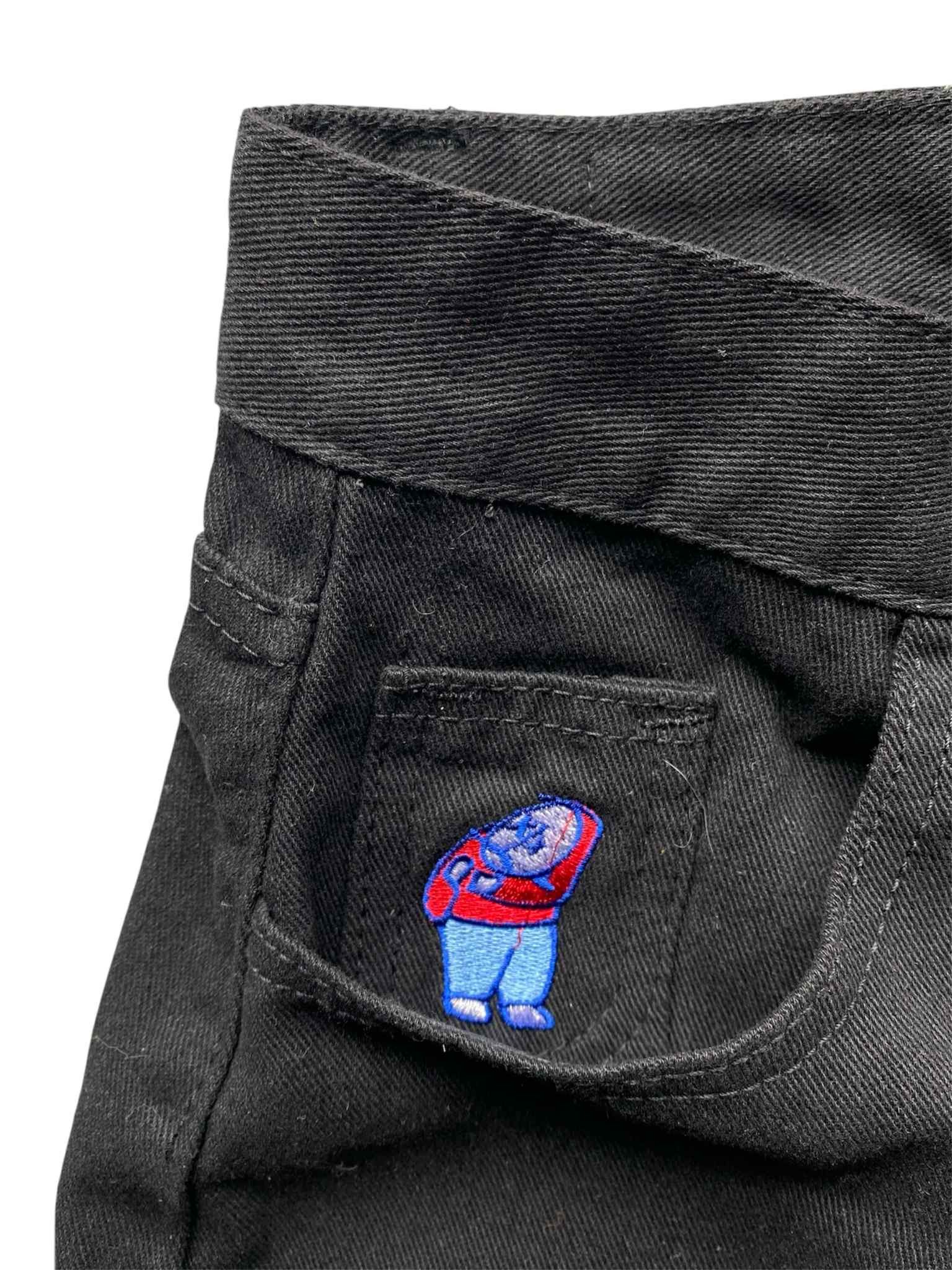 Polar Skate Co. Polar Skate Co Big Boy 93 Black Denim Shorts Size US 30 / EU 46 - 3 Thumbnail