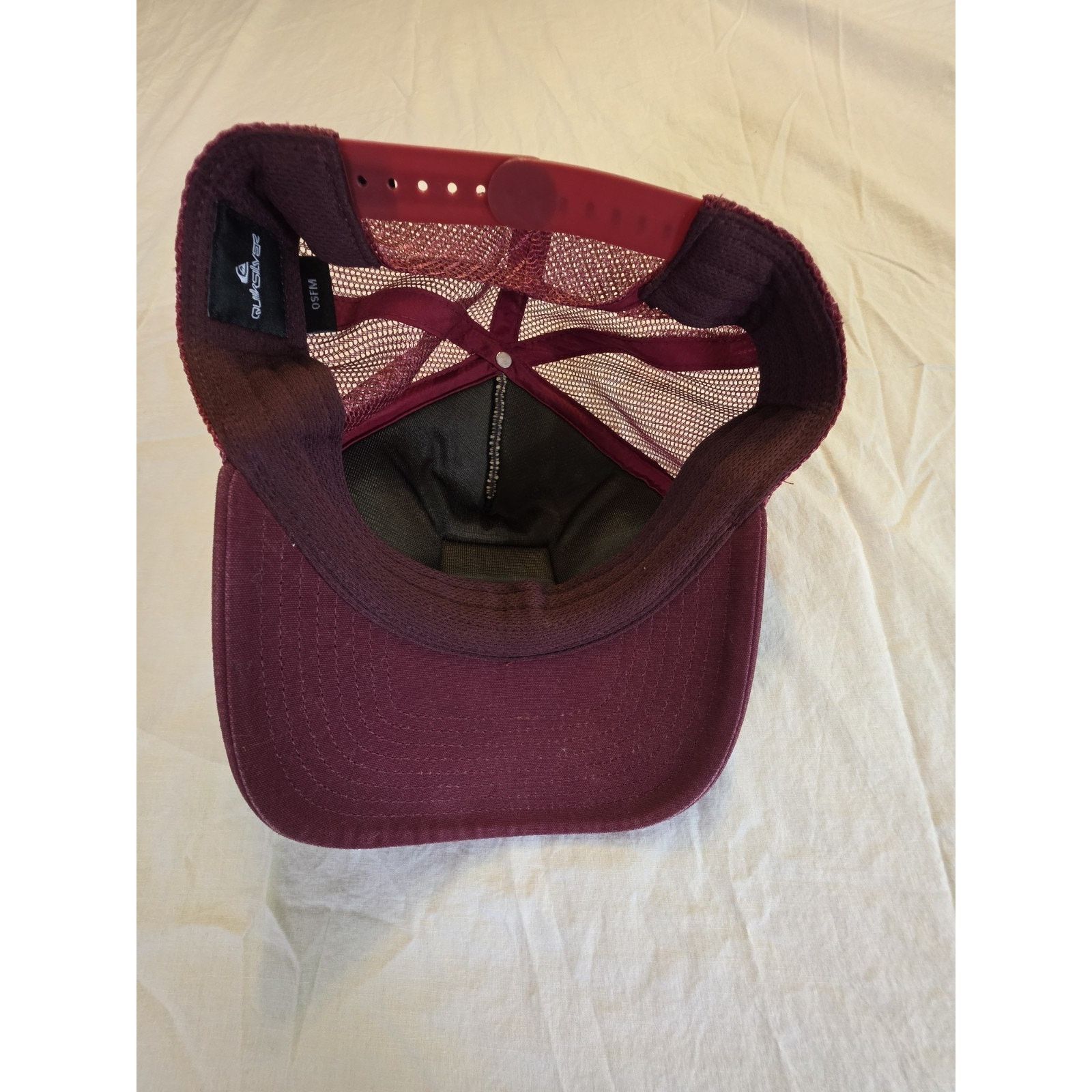 Quiksilver Quicksilver Burgundy One Size Trucker Har with Snap Back Size ONE SIZE - 3 Thumbnail