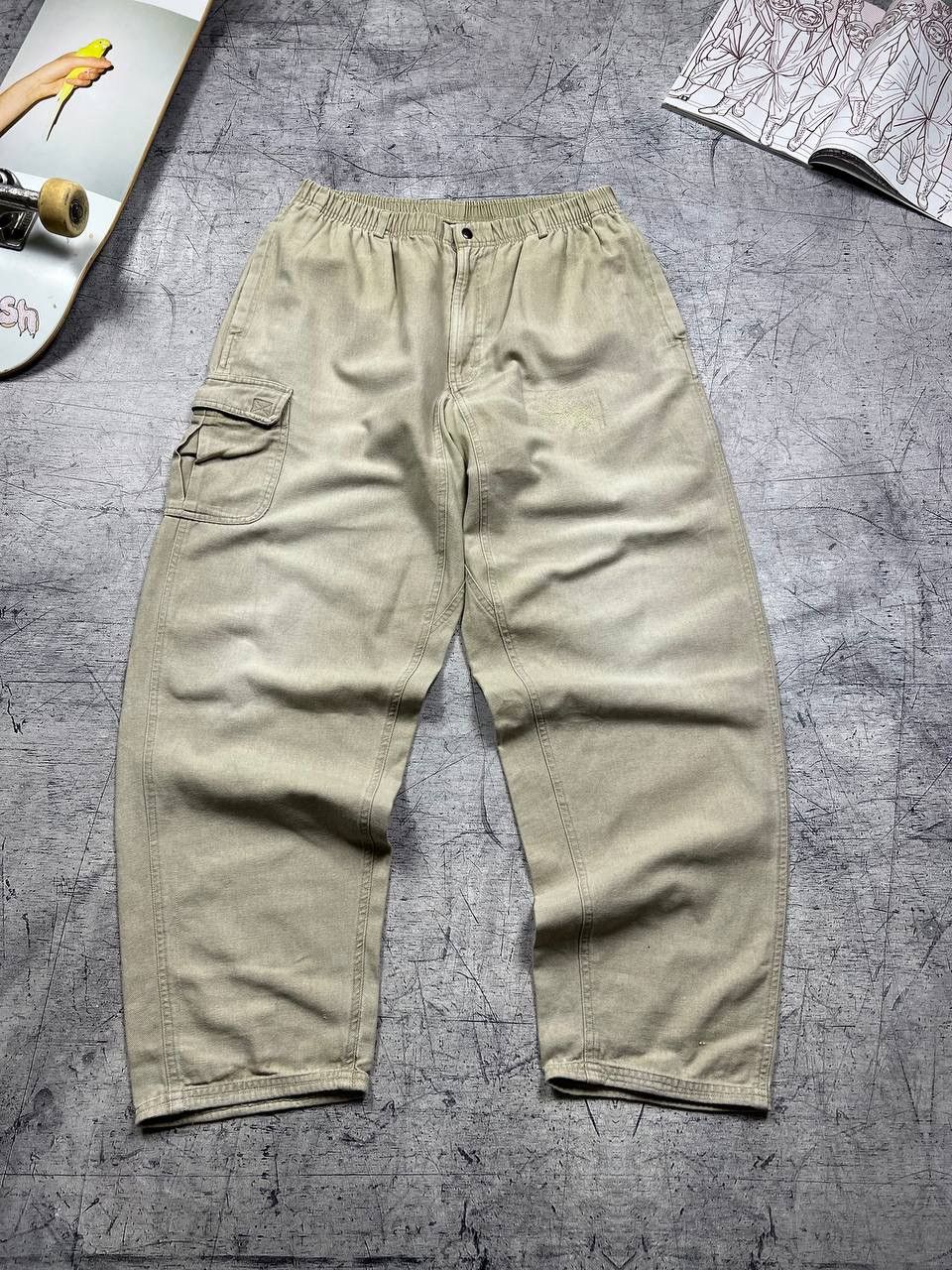 image of Vintage Nike Acg Outdoor Faded Cargo Pants in Beige, Men's (Size 32)