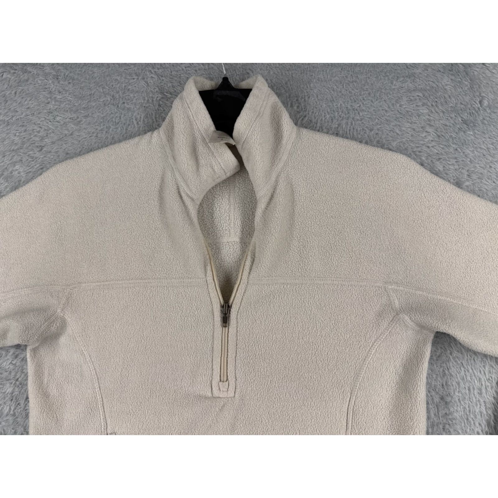 Patagonia Patagonia Sweater Womens Small White Synchilla Marsupial 1/2 Zip Pockets Poly Size S / US 4 / IT 40 - 4 Thumbnail