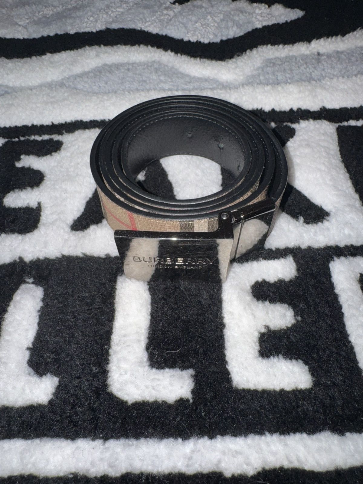 Burberry Burberry Checkered Belt (Size 48/120) Size 46 - 2 Thumbnail