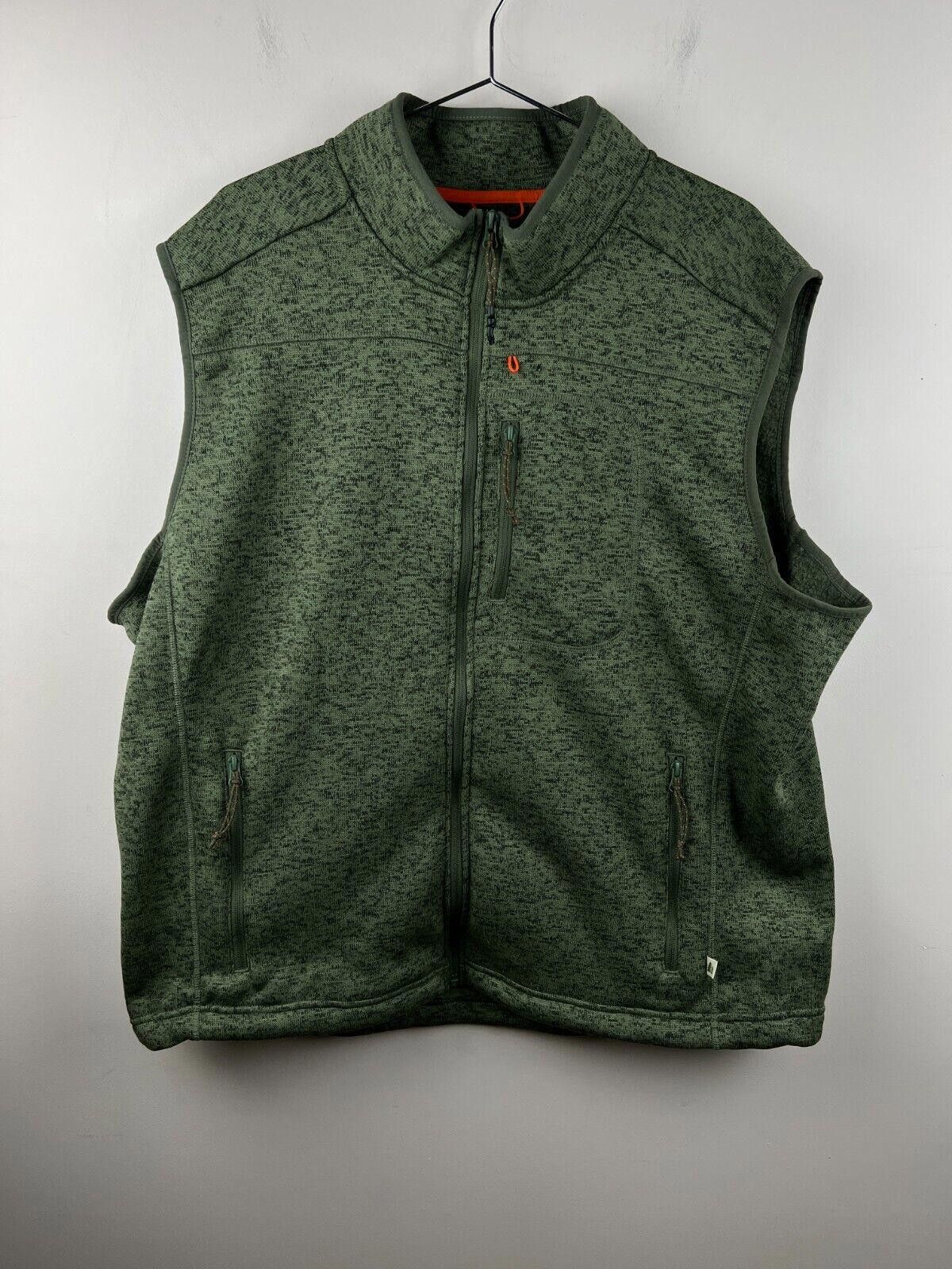 Designer Lake & Trail Polyester Sherpa Zip Up Vest Green Size 2XL Size US XXL / EU 58 / 5 - 1 Thumbnail