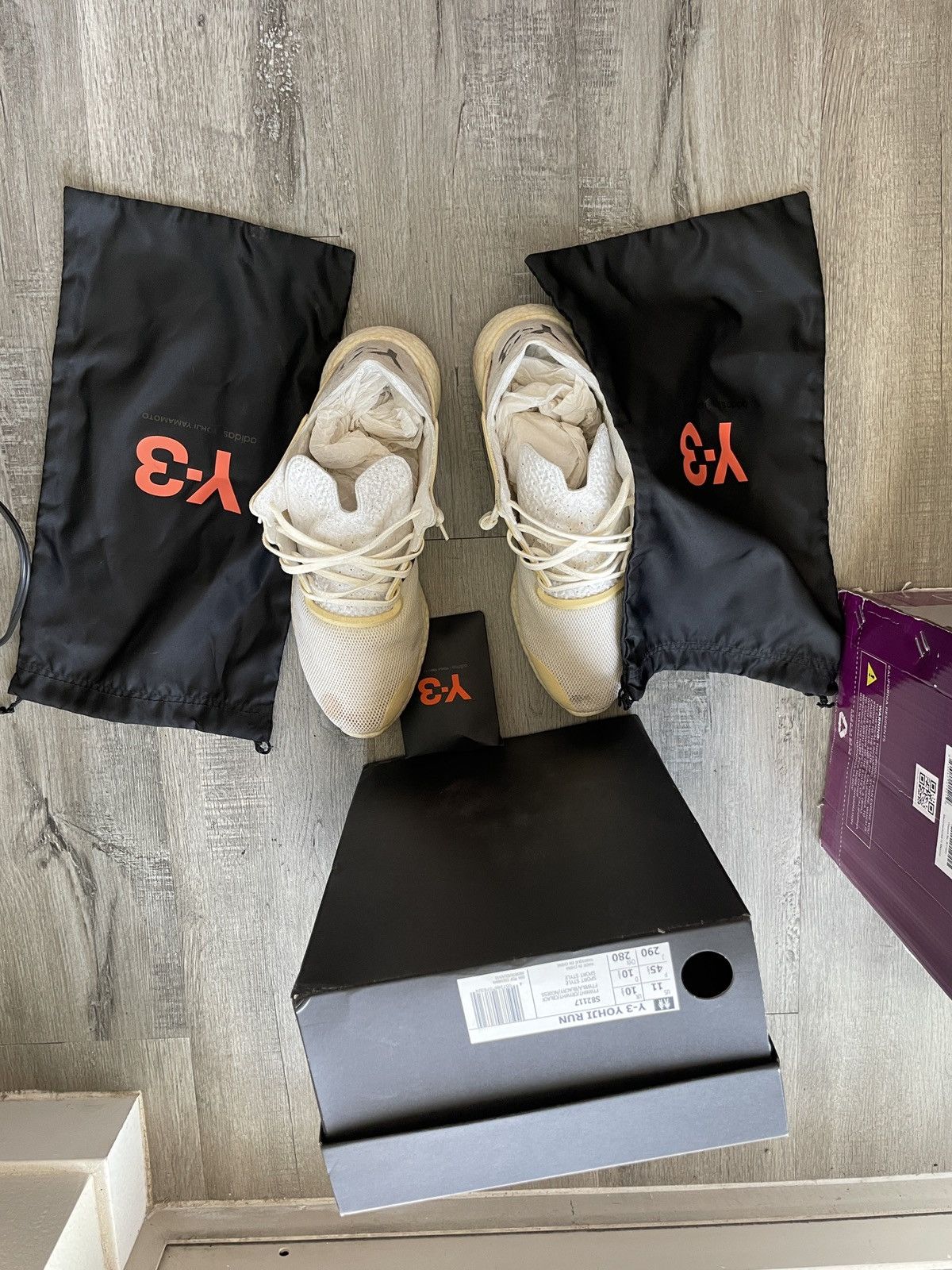 Yohji Yamamoto Y-3 Yohji Run Men’s Sneakers Size US 11 / EU 44 - 7 Thumbnail