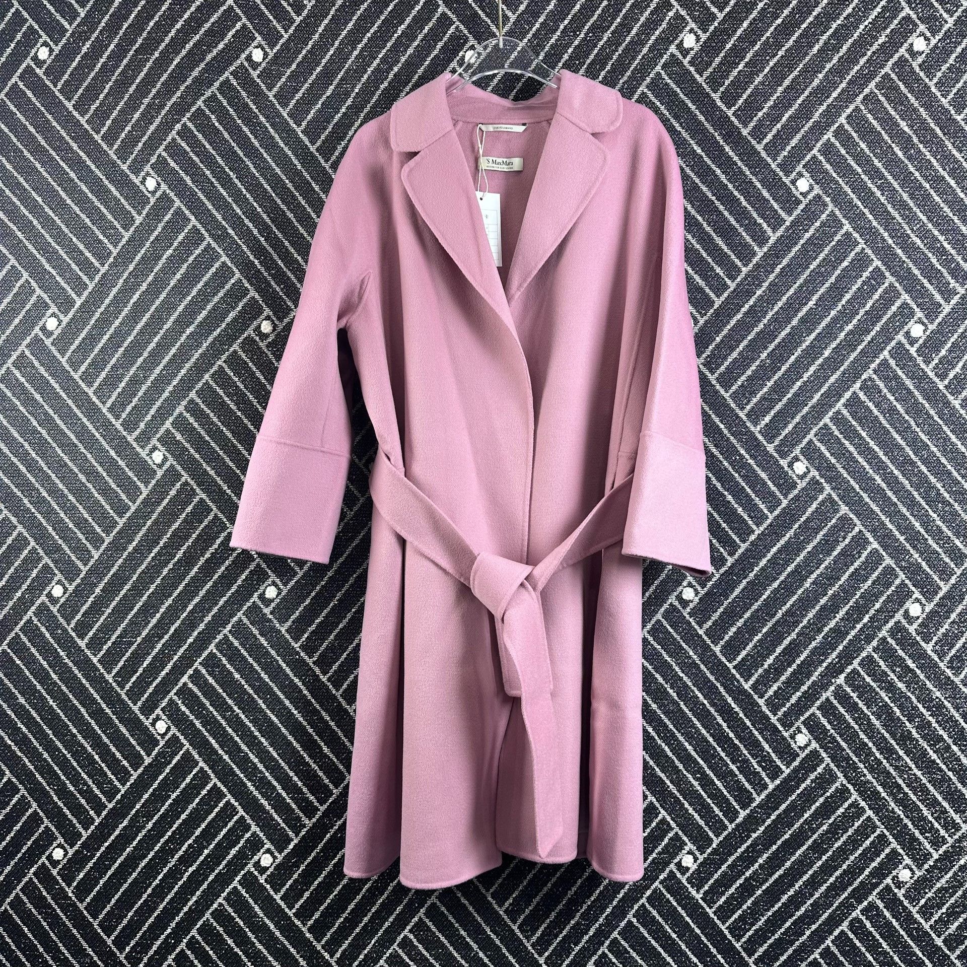 Max Mara MaxMara ARONA Pink Wool Coat Size S / US 4 / IT 40 - 1 Thumbnail