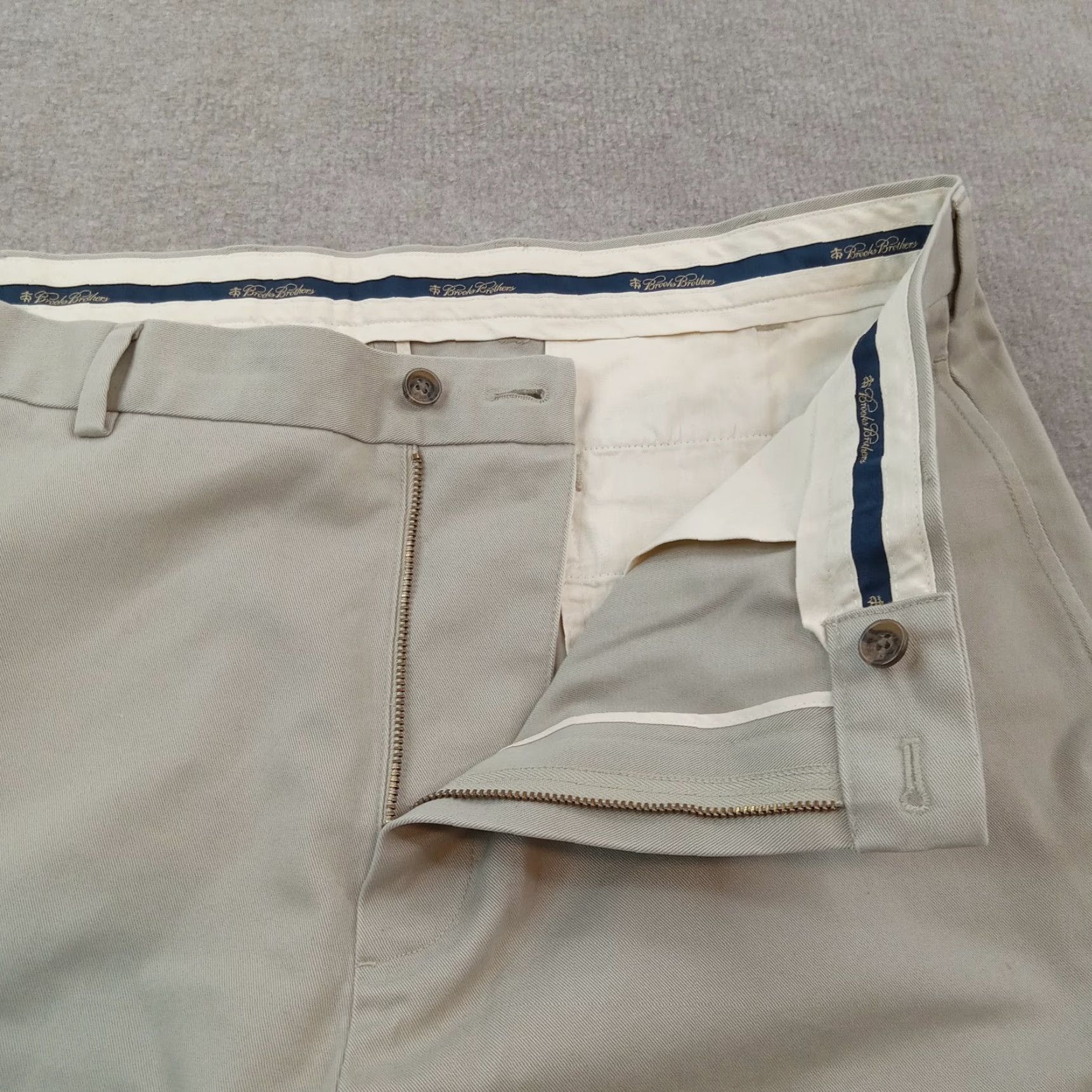 Brooks Brothers Brooks Brothers Mens Chino Pants 38x34 Beige Clark Fit Straight Cotton Business Casual Size US 38 / EU 54 - 6 Thumbnail