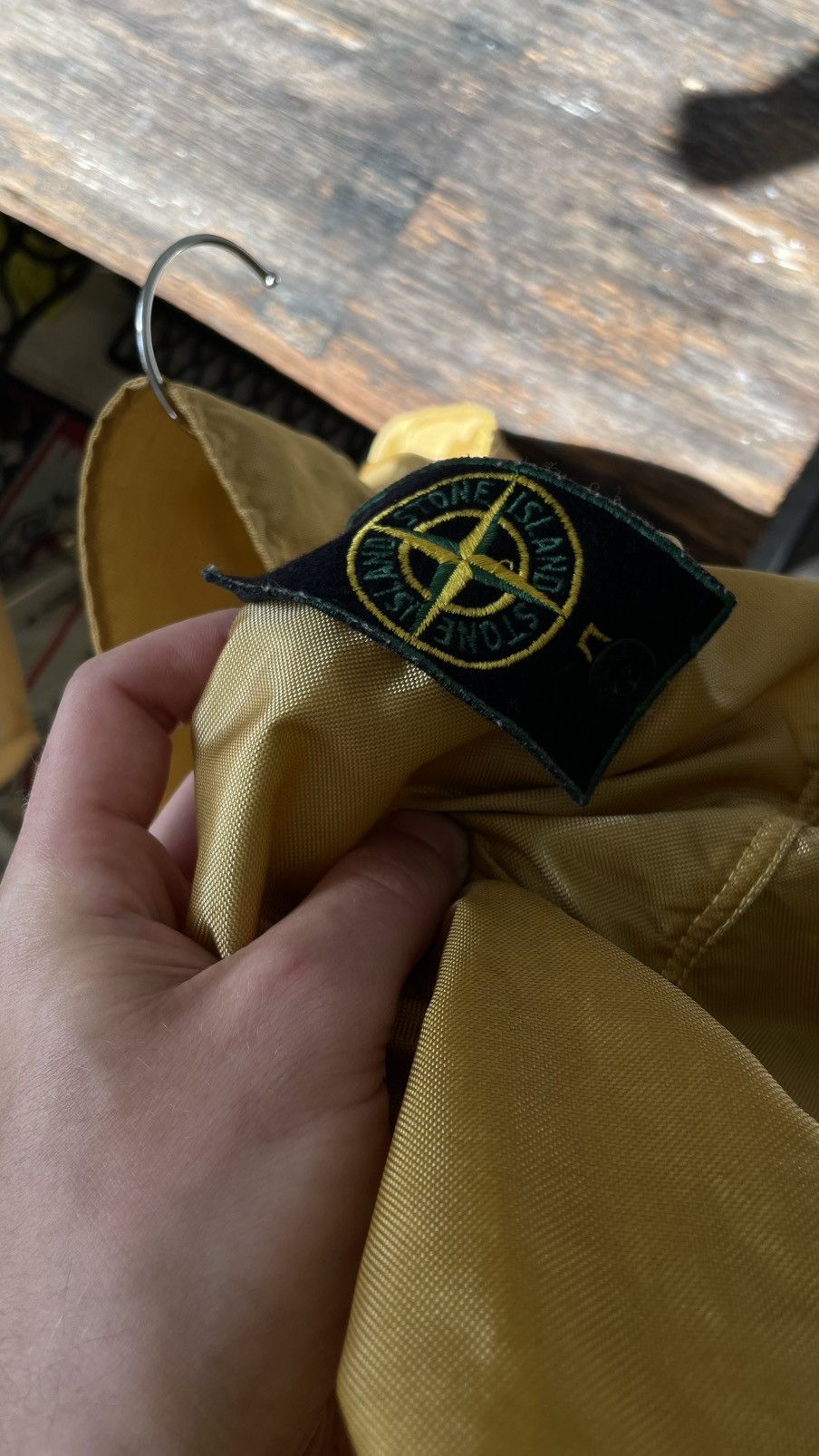 Stone Island archival stone Island formula steel gold shimmer 1996 Size US L / EU 52-54 / 3 - 8 Thumbnail