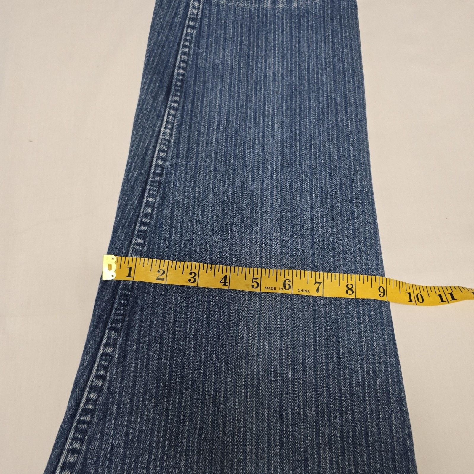 Levi's Vintage Levis Jeans 34x25 Blue Denim Straight Leg Pinstripe Size US 34 / EU 50 - 13 Thumbnail