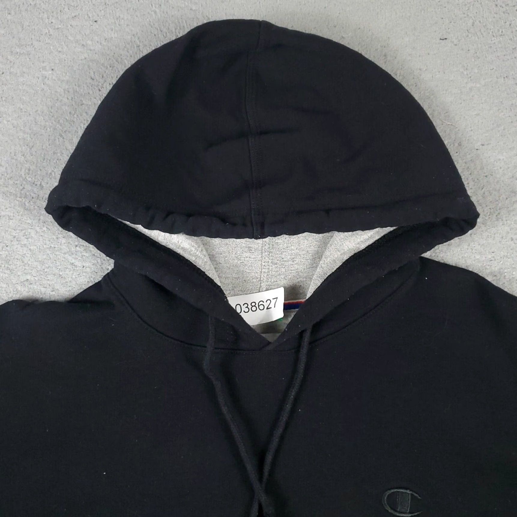 Champion Champion Hoodie Mens Large Black Pullover Sweatshirt Fleece Size US L / EU 52-54 / 3 - 2 Thumbnail