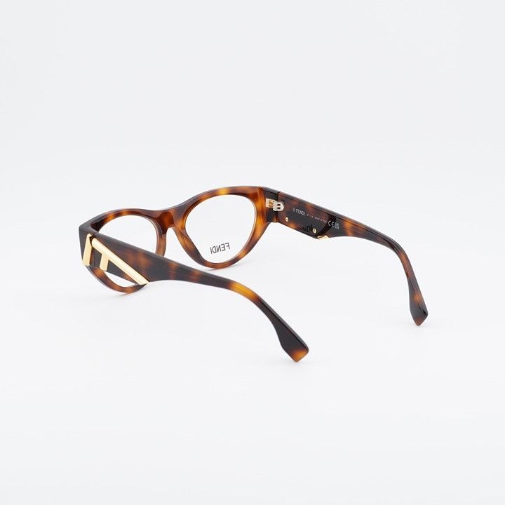 Fendi Fendi FE50092I 053 Women Eyeglasses Havana 52mm Cat Eye Fram Size ONE SIZE - 2 Thumbnail