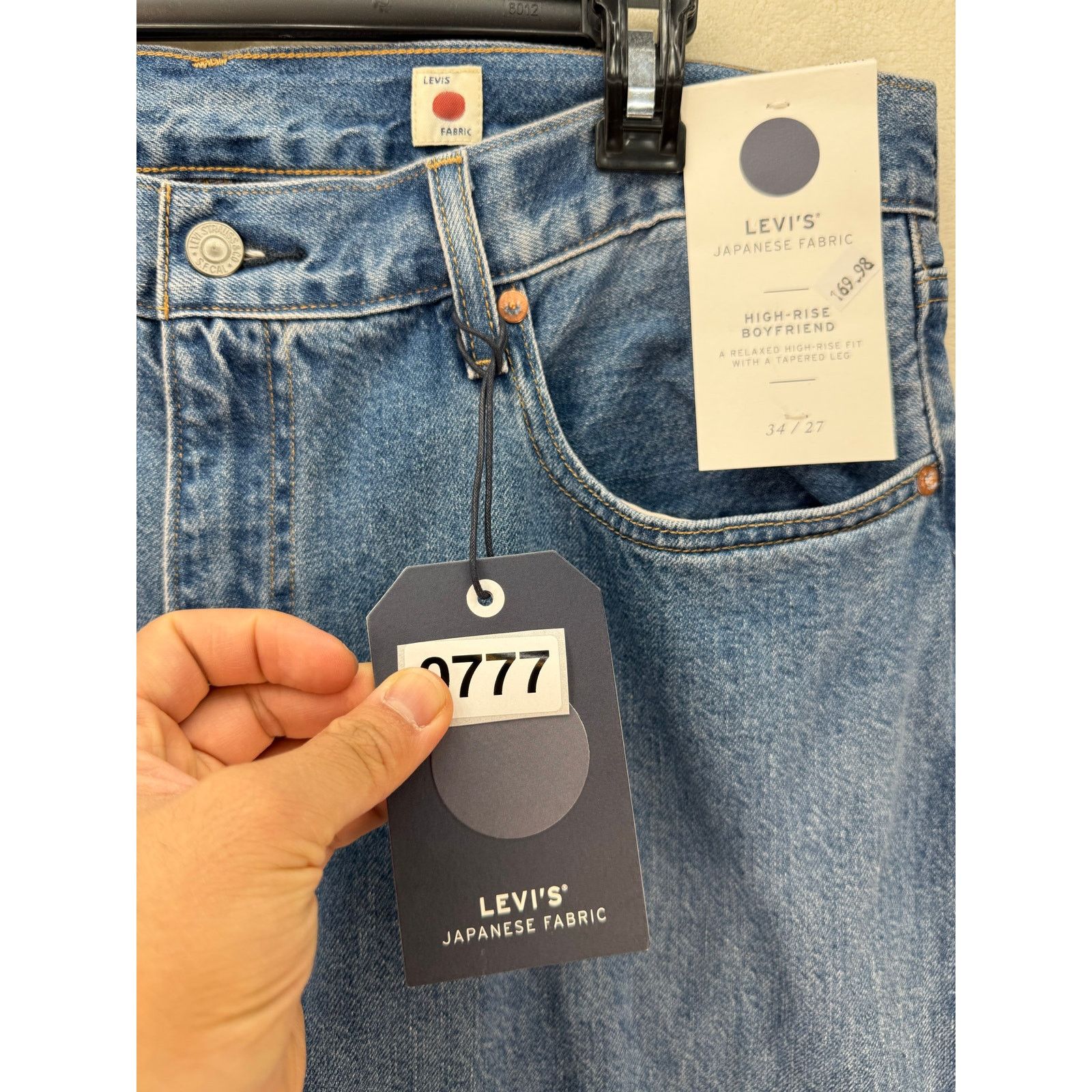 Levi's LEVI'S JAPANESE FABRIC SIZE 34/27 HIGH RISE BOYFRIEND JEANS Size 34" / US 12 / IT 48 - 4 Thumbnail