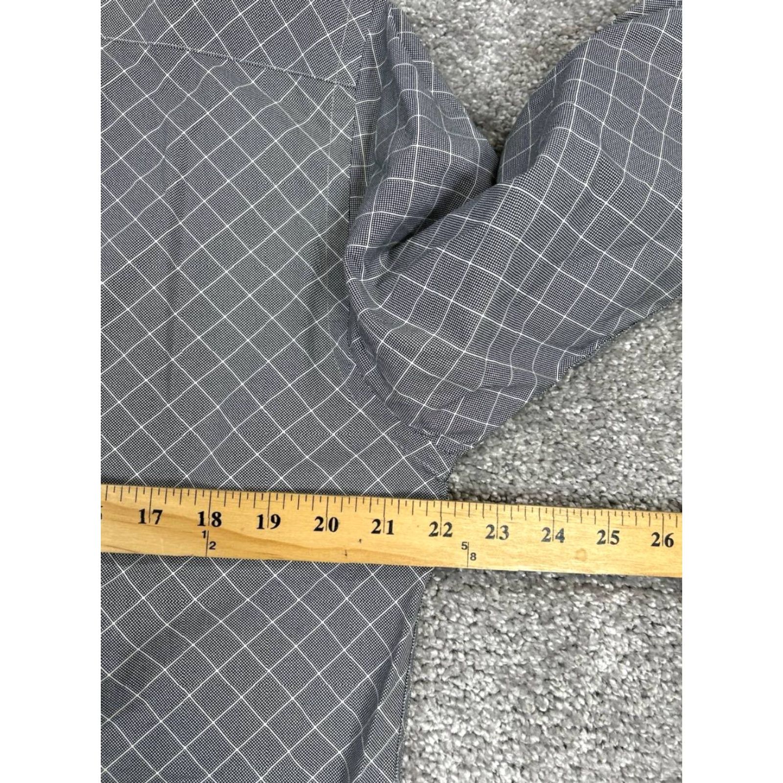 Armani Armani Collezioni Shirt Mens Large Gray Cotton Button Up Size US L / EU 52-54 / 3 - 6 Thumbnail