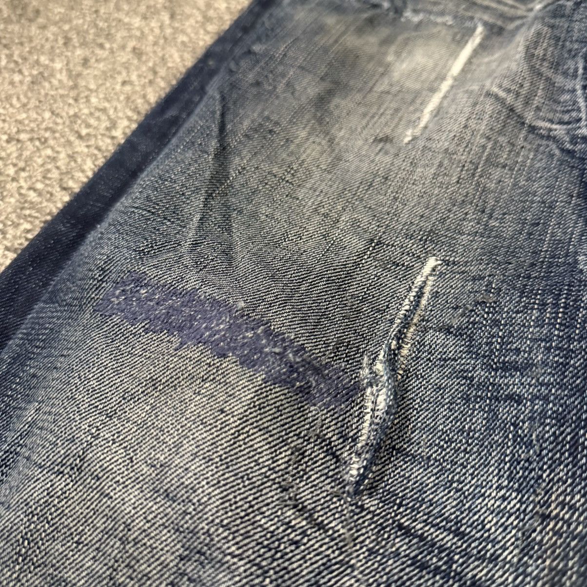G-Star 🔥🇯🇵 Japanese Distressed Raw G-Brand Hard HoneyComb Denim Size US 29 - 5 Thumbnail