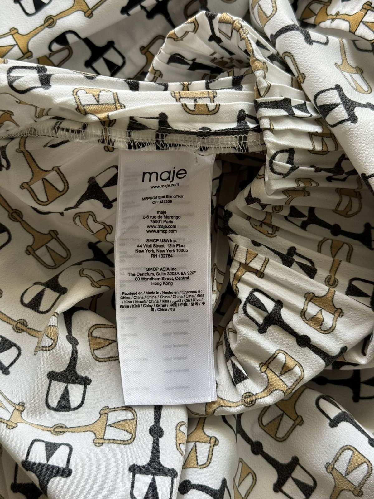 Designer × Maje Maje oldmoney style avant garde plisse dress Size XS / US 0-2 / IT 36-38 - 4 Thumbnail