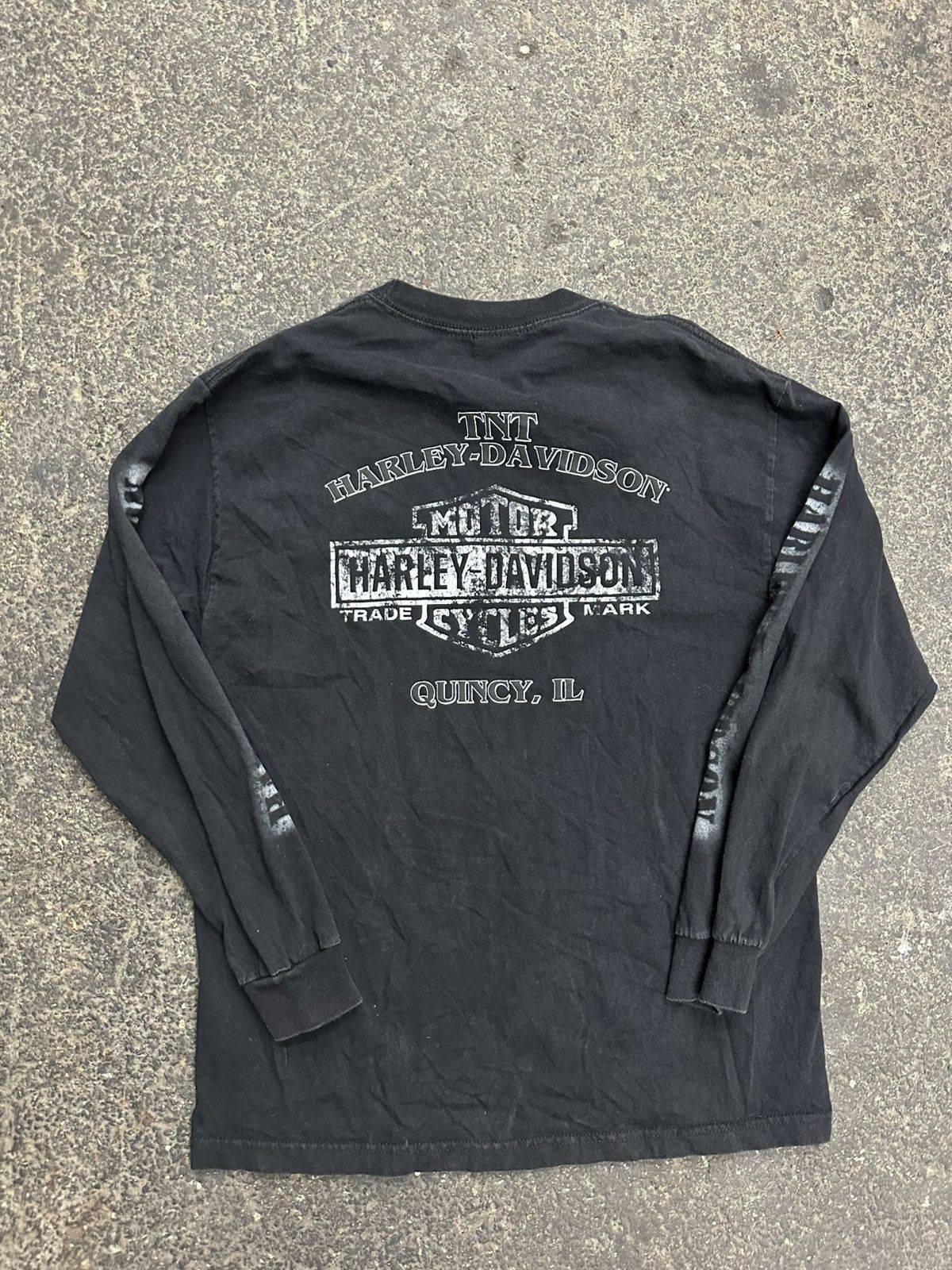 Other Y2K Harley Davidson grunge long sleeve top Size US L / EU 52-54 / 3 - 6 Thumbnail