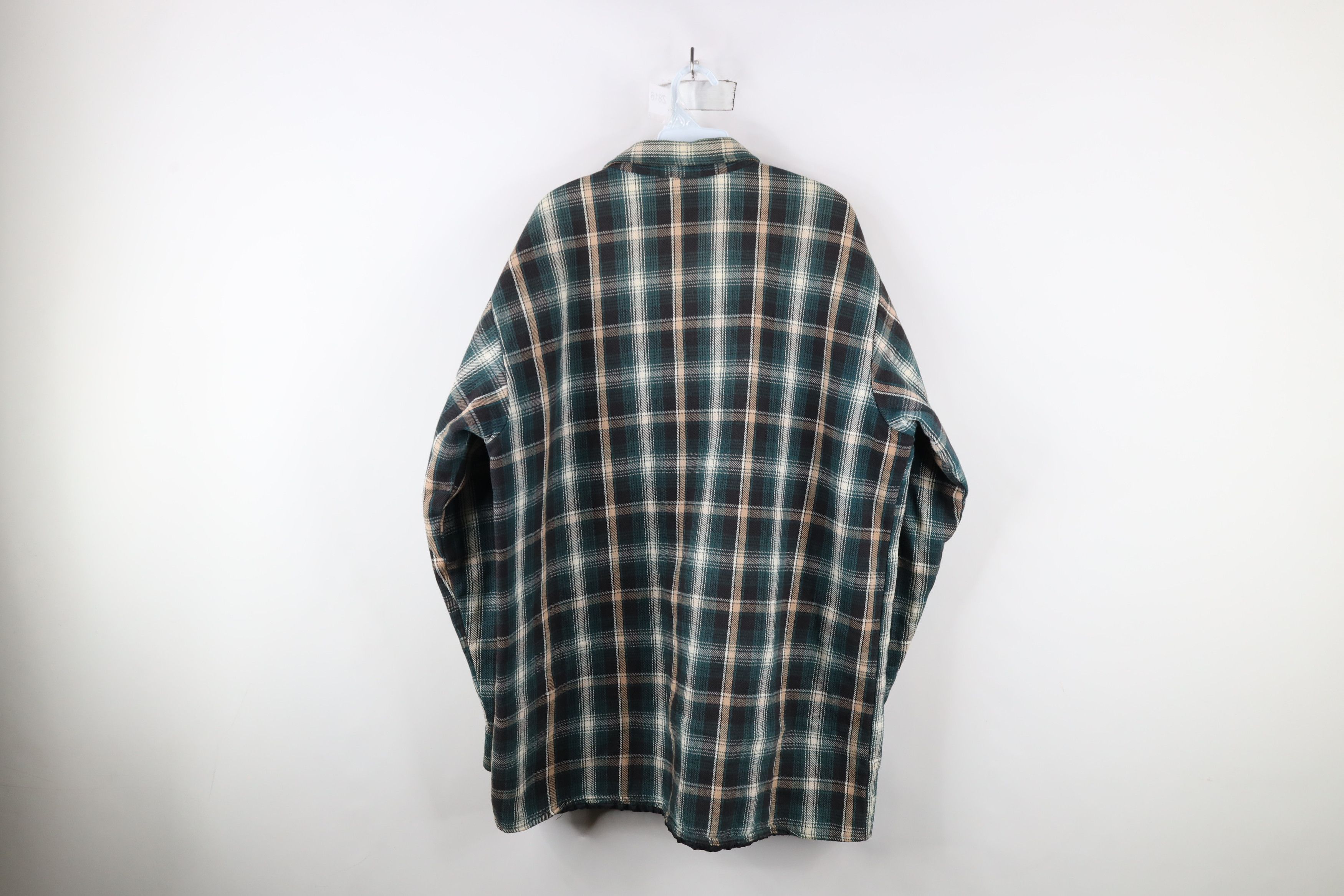 FiveBrother × Vintage Vtg 90s Five Brother Flannel Snap Button Shirt Jacket USA Size US XL / EU 56 / 4 - 10 Thumbnail