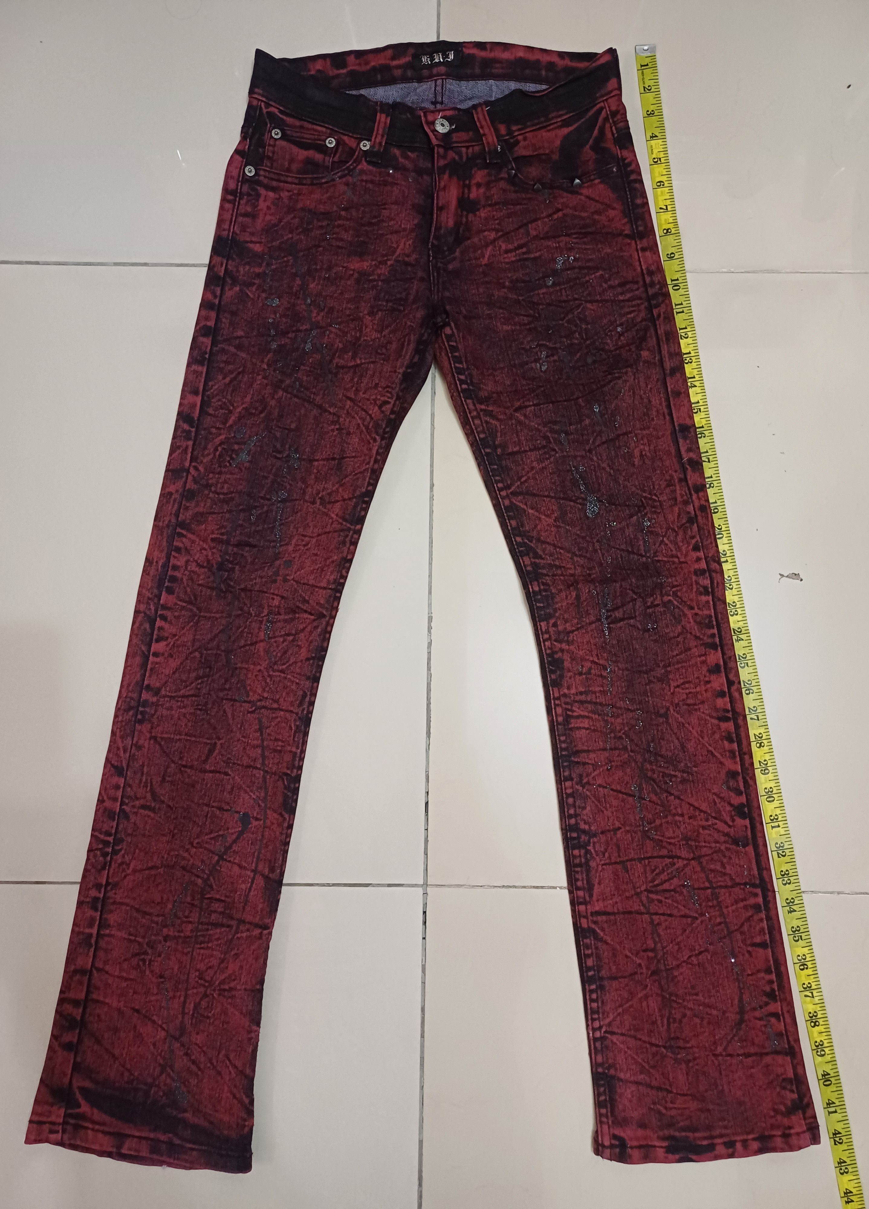 Other Crazy slim flared jeans 🔥 gothic/ punkers jeans🔥 Size US 30 / EU 46 - 4 Thumbnail