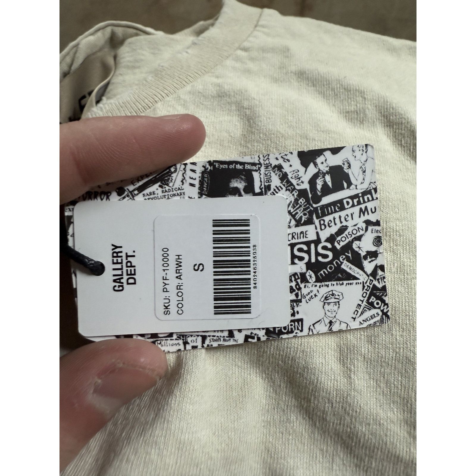 Gallery Dept. Gallery Dept Protect Yourself ATK T Cream Red New Small Tags Size US S / EU 44-46 / 1 - 3 Thumbnail